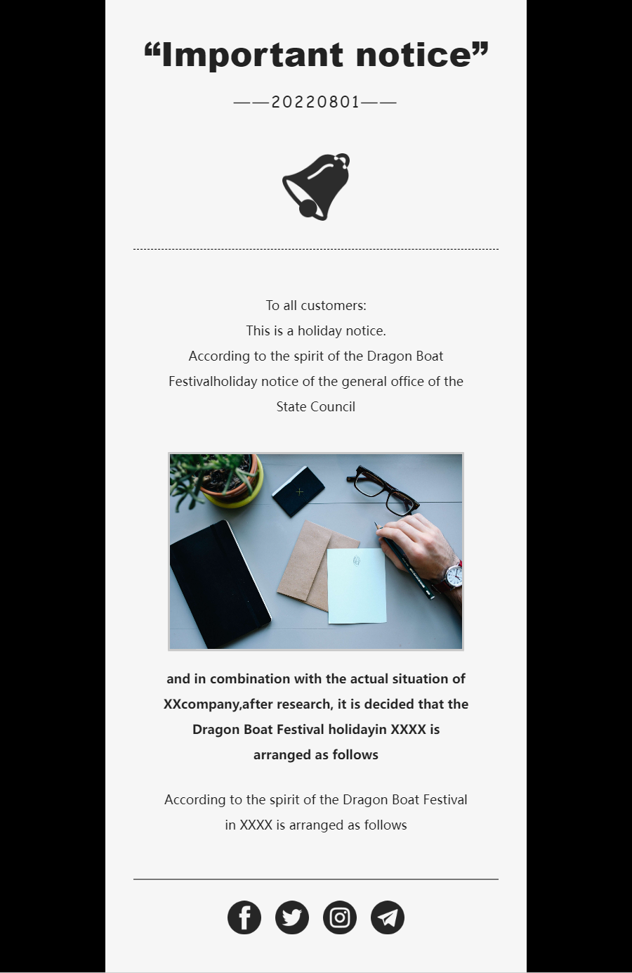 Reminder Email Template